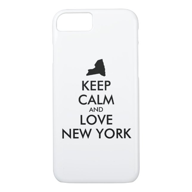 Funda De Case-Mate Para iPhone Personalizable MANTENGA CALMA Y AME NUEVA YORK (Reverso)
