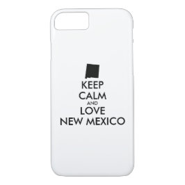 Funda Para iPhone 8/7 Personalizable MANTENGA CALMA Y AME NUEVO MÉXICO