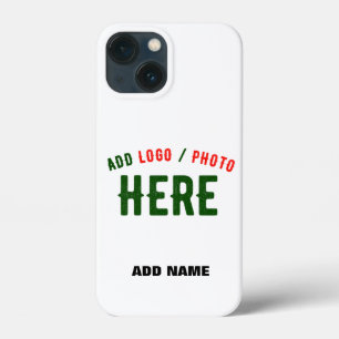 FUNDA PARA iPhone 13 MINI PERSONALIZABLE MODERNO ESTILO BLANCO VERIFICADO MA