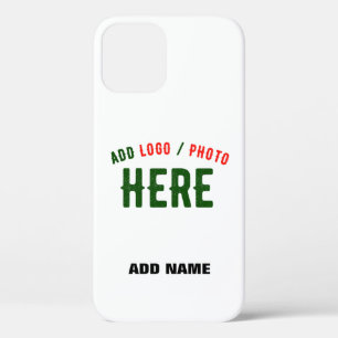 FUNDA PARA iPhone 12 PERSONALIZABLE MODERNO ESTILO BLANCO VERIFICADO MA