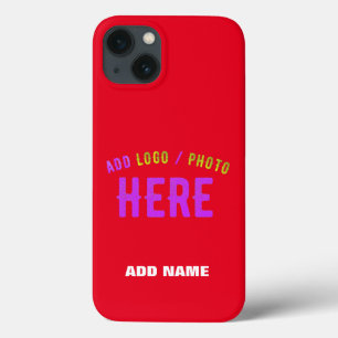 FUNDA PARA iPhone 13 PERSONALIZABLE MODERNO ESTILO MARCA VERIFICADA ROJ