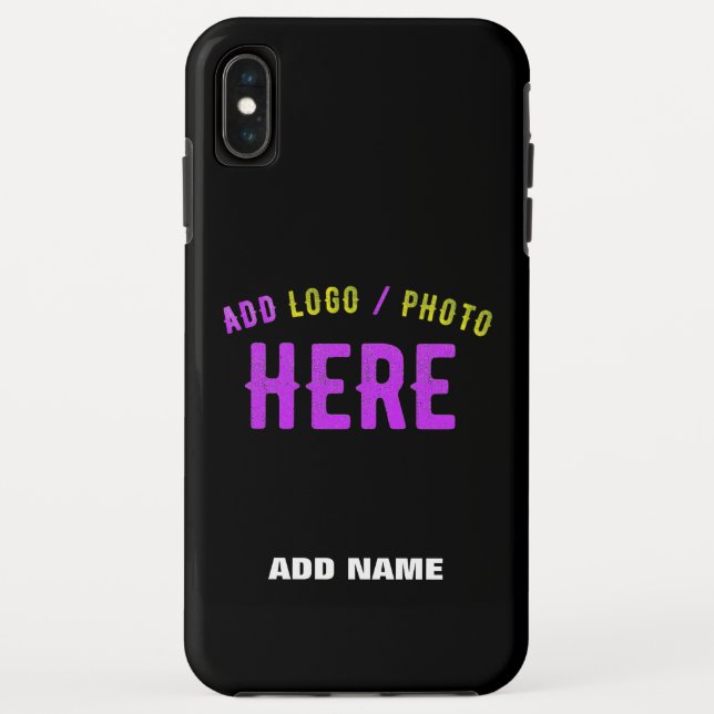 FUNDA DE Case-Mate PARA iPhone PERSONALIZABLE MODERNO ESTILO NEGRO VERIFICADO MAR (Reverso)