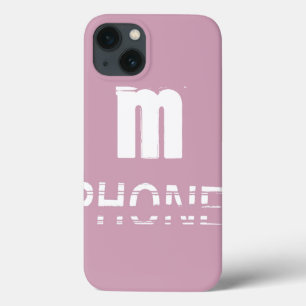 Funda Para iPhone 13 Personalizable monograma Guay rosa moderno