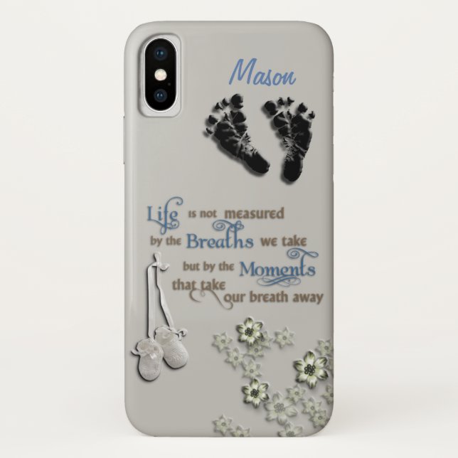 Funda De Case-Mate Para iPhone Personalizable Orgulloso Mamá/Recién nacido Niño F (Reverso)