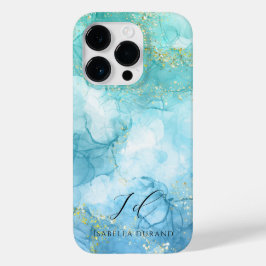 Funda Para iPhone 14 Pro De Case-Mate Personalizable Purpurina de color turquesa verde a