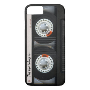Funda Para iPhone 8/7 Personalizable retro de la cinta de casete de