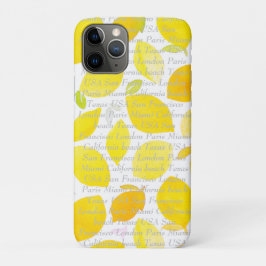 Funda Para iPhone 11 Pro Personalizable texto e imagen cítricos modernos am