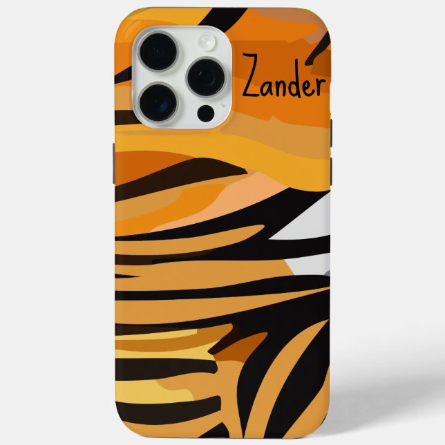 Funda De Case-Mate Para iPhone personalizable "Tiger Pelt" (Reverso )