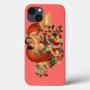 Funda Para iPhone 13 Personalizable Vintage Cherubs & Heart