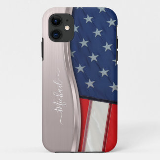 Funda Para iPhone 11 Personalización de la Bandera de Estados Unidos Fa