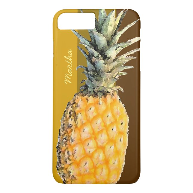 Funda De Case-Mate Para iPhone personalización de piña (Reverso)