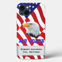 Funda Para iPhone 13 Personalización del águila y la bandera de la Fuer