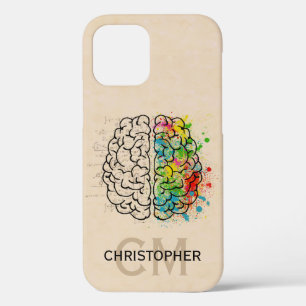 Funda Para iPhone 12 Personalización Del Cerebro Humano De Izquierda Y 