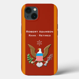 Funda Para iPhone 13 Personalización del emblema de la defensa militar 