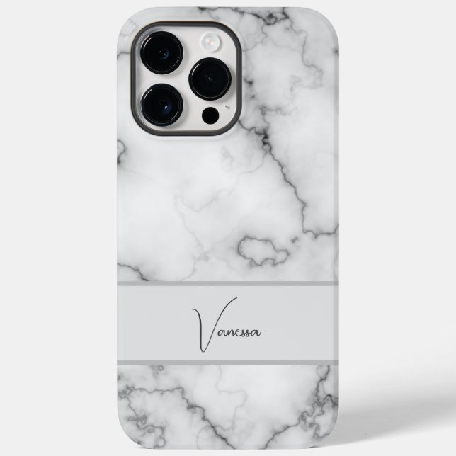 Funda De Case-Mate Para iPhone Personalización del patrón de mármol (Reverso )