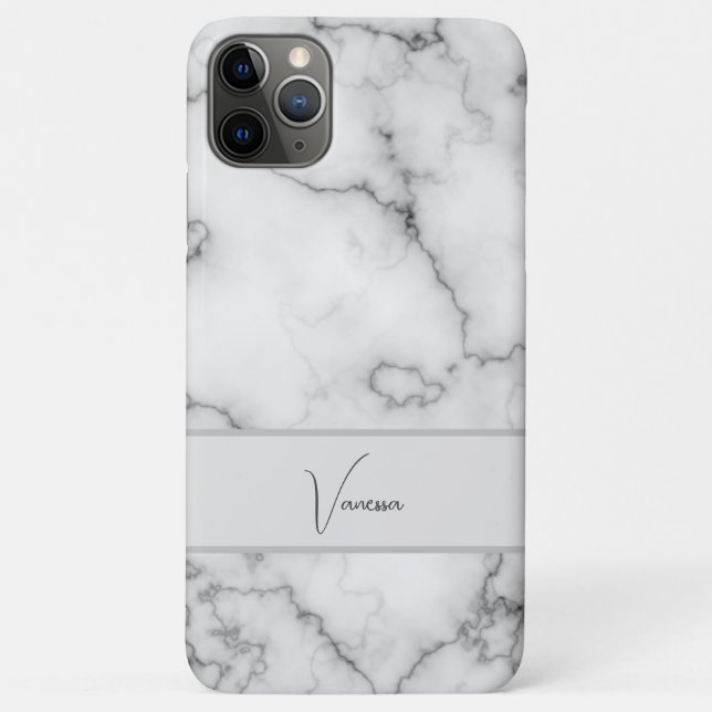 Funda De Case-Mate Para iPhone Personalización del patrón de mármol (Reverso)