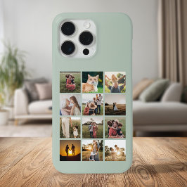 Funda Para iPhone 15 Pro Max Personalizado 12 Collage de fotos