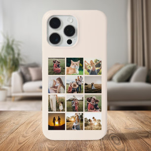 Funda Para iPhone 15 Pro Max Personalizado 12 Collage de fotos