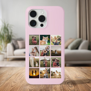 Funda Para iPhone 15 Pro Max Personalizado 12 Collage de fotos