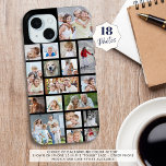 Funda Para iPhone 15 Personalizado 18 Collage de fotos su color<br><div class="desc">Cargue 18 de sus imágenes favoritas en este estuche de teléfono celular de color de fondo personalizado con un collage de fotos de diferentes formas y tamaños para alojar una variedad de imágenes. El ejemplo se muestra en el modelo de iPhone 14 en el estilo funda duro: en la página...</div>