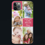 Funda Para iPhone 11 Pro Max Personalizado 4 Foto Nana Life es el mejor rosa de<br><div class="desc">Maletín de iPhone personalizado para nana - agregue su nombre y 4 de sus fotos favoritas. La plantilla de fotos está configurada para que puedas agregar tus imágenes trabajando en el sentido de las agujas del reloj desde la parte superior derecha. La cita de nana dice "Nana Life es la...</div>