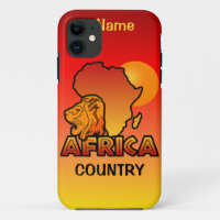 Personalizado AFRICA iPhone 5 Funda-mate