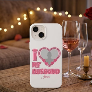 Funda Para iPhone 14 De Case-Mate Personalizado Amo a mi esposo – Agregar foto y nom