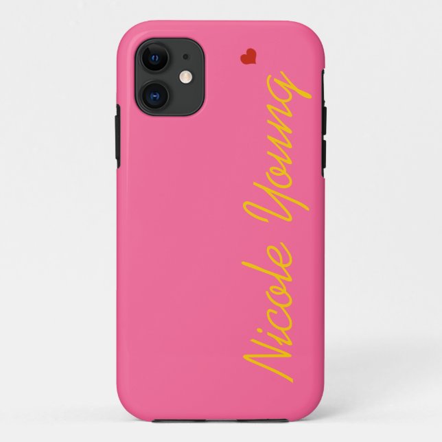 Funda De Case-Mate Para iPhone personalizado añada su nombre (Reverso)
