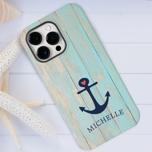 Funda Para Samsung Galaxy S7 Personalizado Ancla Náutica De Madera De Playa