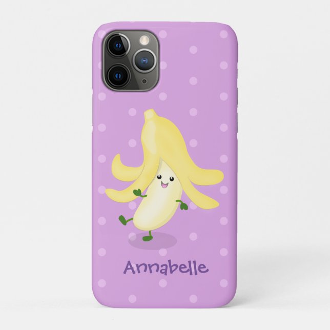 Funda De Case-Mate Para iPhone Personalizado bananero Cute kawaii (Reverso)