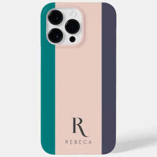Funda Para iPhone 14 Pro Max De Case-Mate Personalizado Bloque de tres colores Rubor Rosa ro