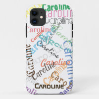Personalizado Caroline Nombre regalo de estuche de