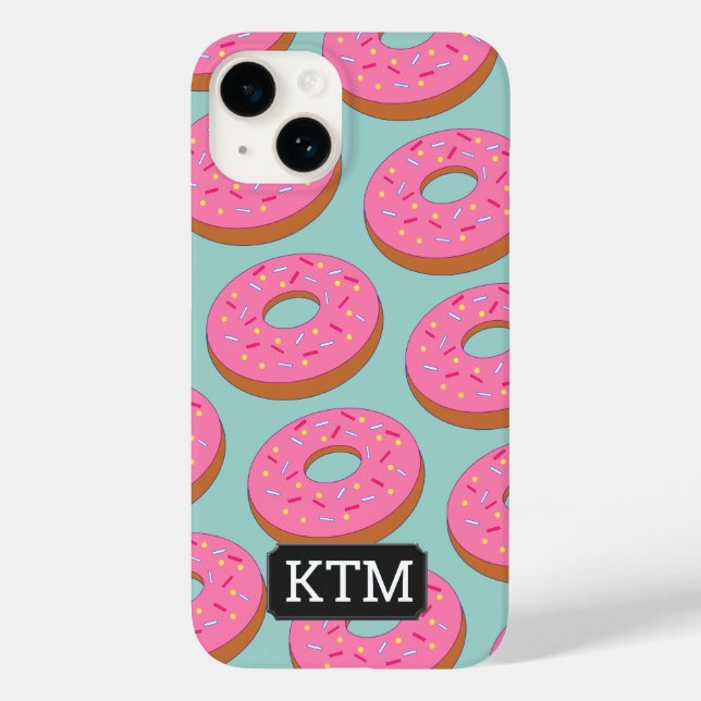 Funda De Case-Mate Para iPhone Personalizado Círculos de donut con personalizado  (Reverso )