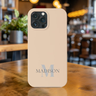 Funda Para iPhone 13 Pro Max Personalizado clásico de color beige