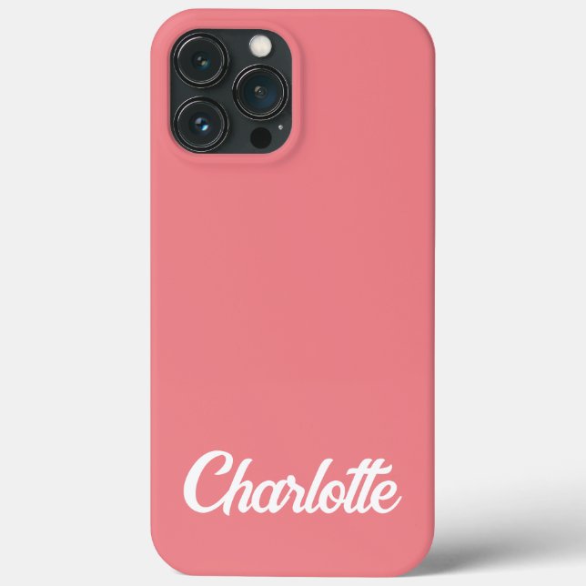 Funda De Case-Mate Para iPhone Personalizado Classic Elegant Monograma iPhone. (Reverso )