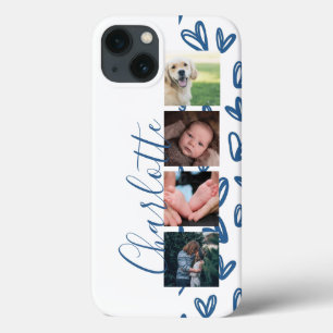 Funda Para iPhone 13 Personalizado Collage de fotos Personalizable Cora
