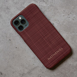Funda Para iPhone 11 Pro Personalizado color vino tinto burgundy oscuro mar