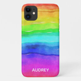 Funda Para iPhone 11 Personalizado colorido de color arcoiris