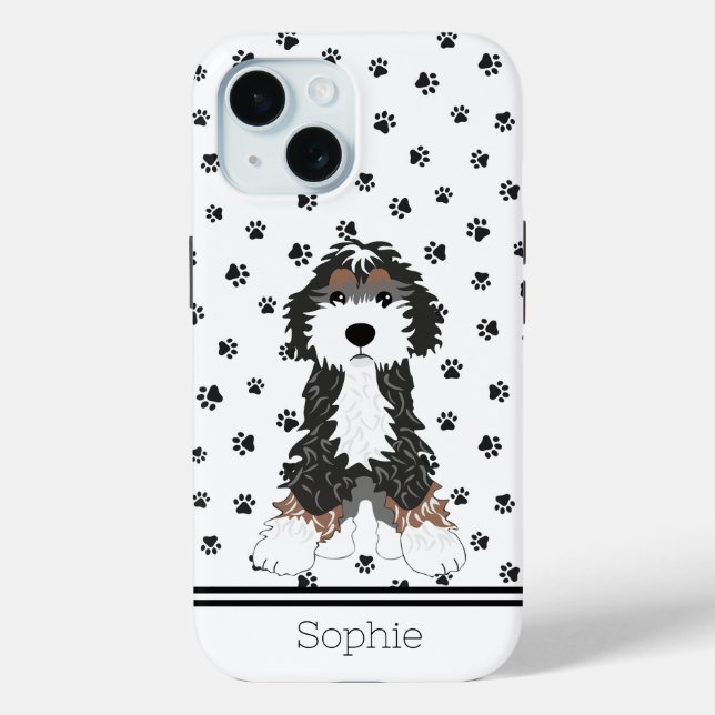 Funda De Case-Mate Para iPhone Personalizado Cute Pup (Reverso )