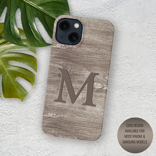 Funda De Case-Mate Para iPhone Personalizado Dark Tree Woodgrain Stripes Pattern (Subido por el creador)