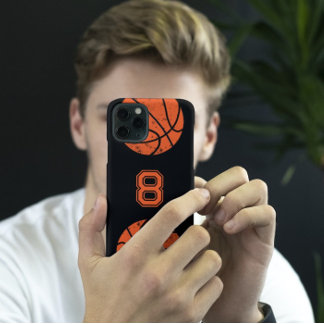 Funda Para iPhone 14 De Case-Mate Personalizado de baloncesto Jersey Número Negro