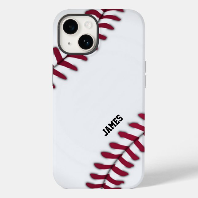 Funda De Case-Mate Para iPhone Personalizado de béisbol (Reverso )