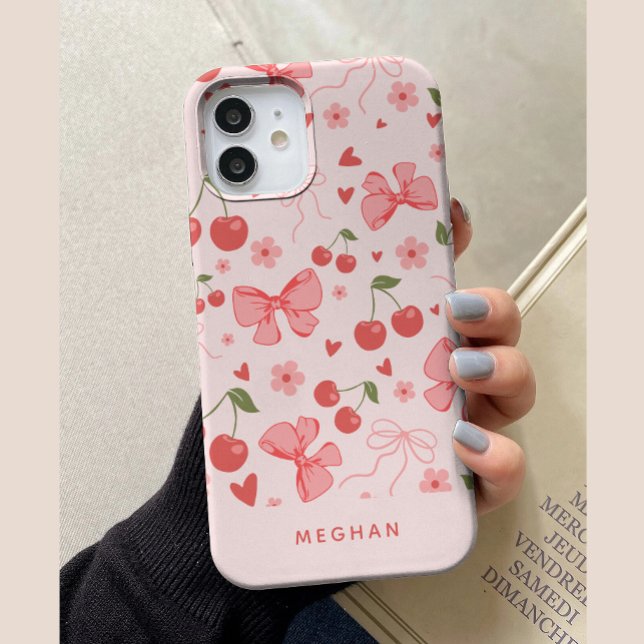 Funda De Case-Mate Para iPhone Personalizado de cerezas y arándanos de coqueta ro (Subido por el creador)