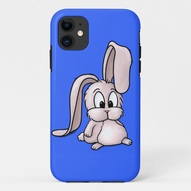 Funda De Case-Mate Para iPhone Personalizado de conejo rosado (Reverso)
