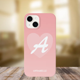 Funda Para iPhone 14 De Case-Mate Personalizado de corazón rosado de Rubor