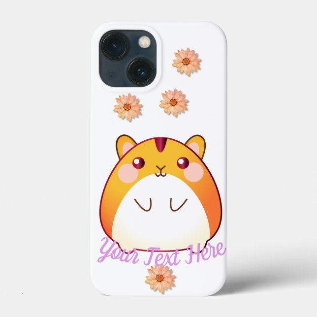 Funda De Case-Mate Para iPhone Personalizado de Cute Kawaii Hamster (Reverso )