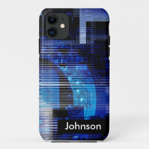 Funda Para iPhone 11 Personalizado de diseño de alta tecnología azul ne