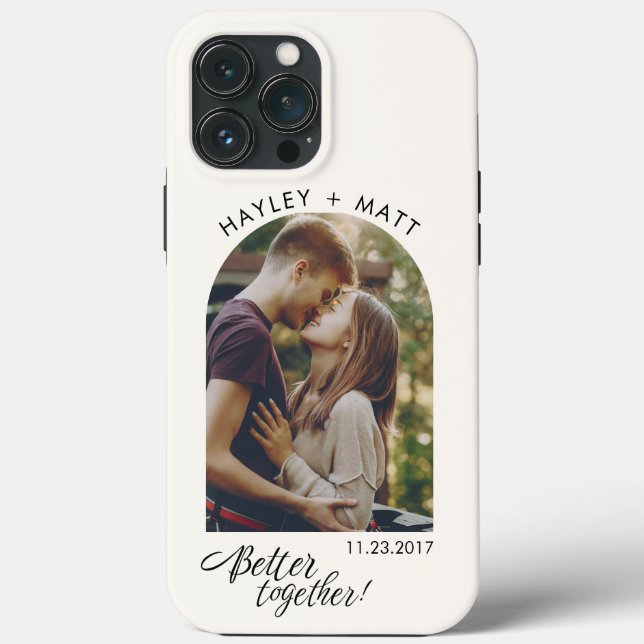 Funda De Case-Mate Para iPhone Personalizado de fotos de compromiso de guiones me (Reverso )