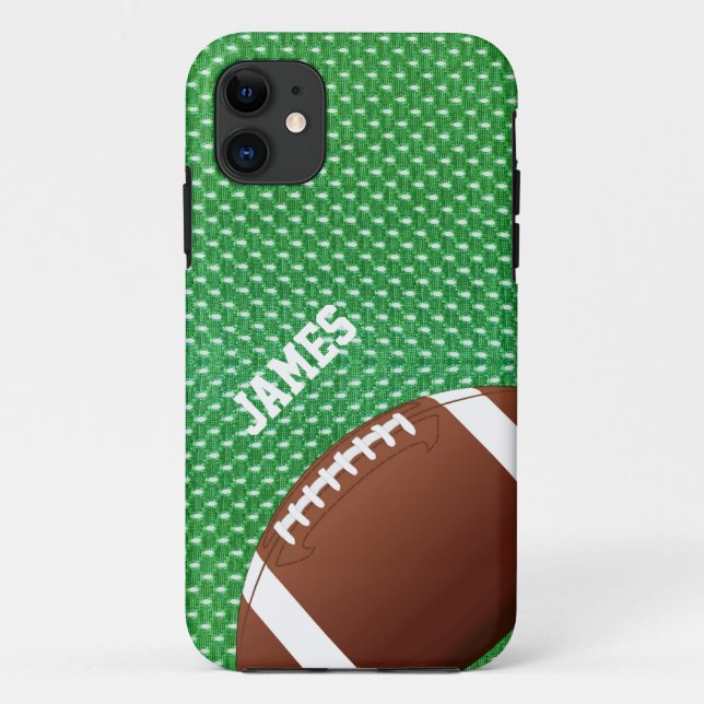 Funda De Case-Mate Para iPhone Personalizado de fútbol verde iPhone 5 Funda (Reverso)