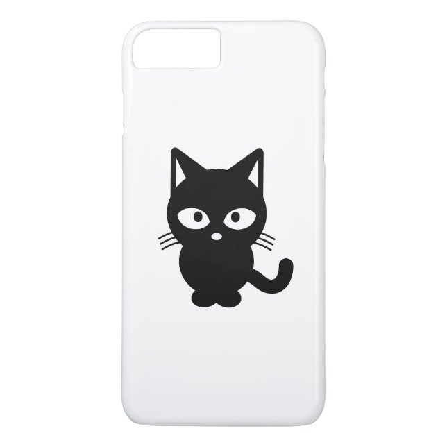Funda De Case-Mate Para iPhone Personalizado de gato negro (Reverso)